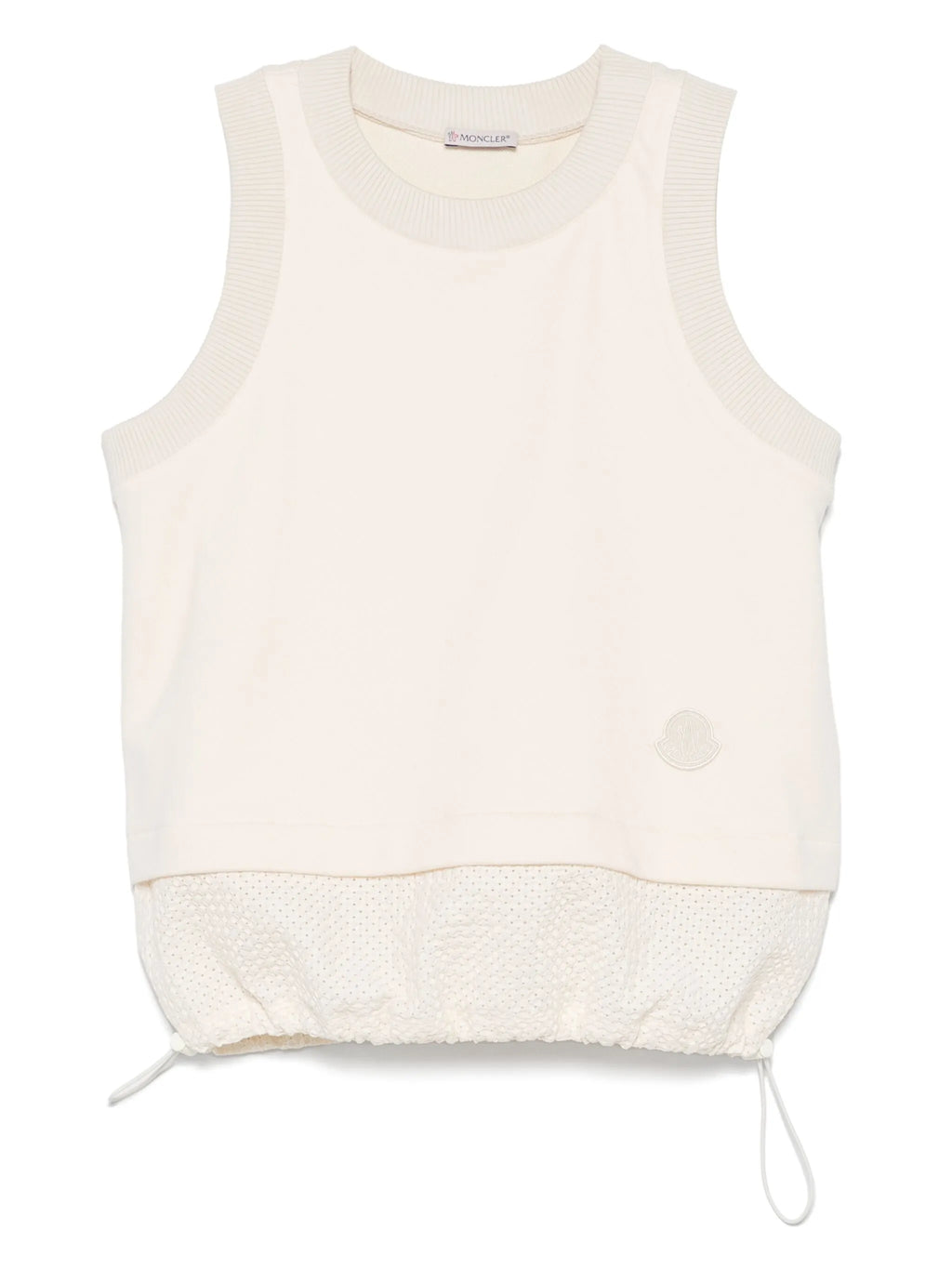 MONCLER WOMEN Embroidered Tank Top White