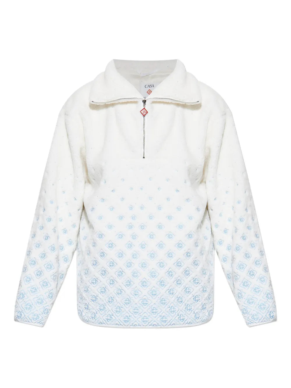 CASABLANCA Monogram Fleece Sweatshirt White
