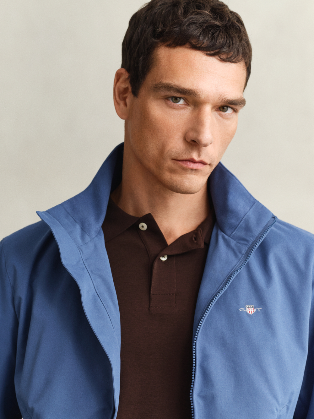 GANT Lightweight Hampshire Jacket Vintage Blue