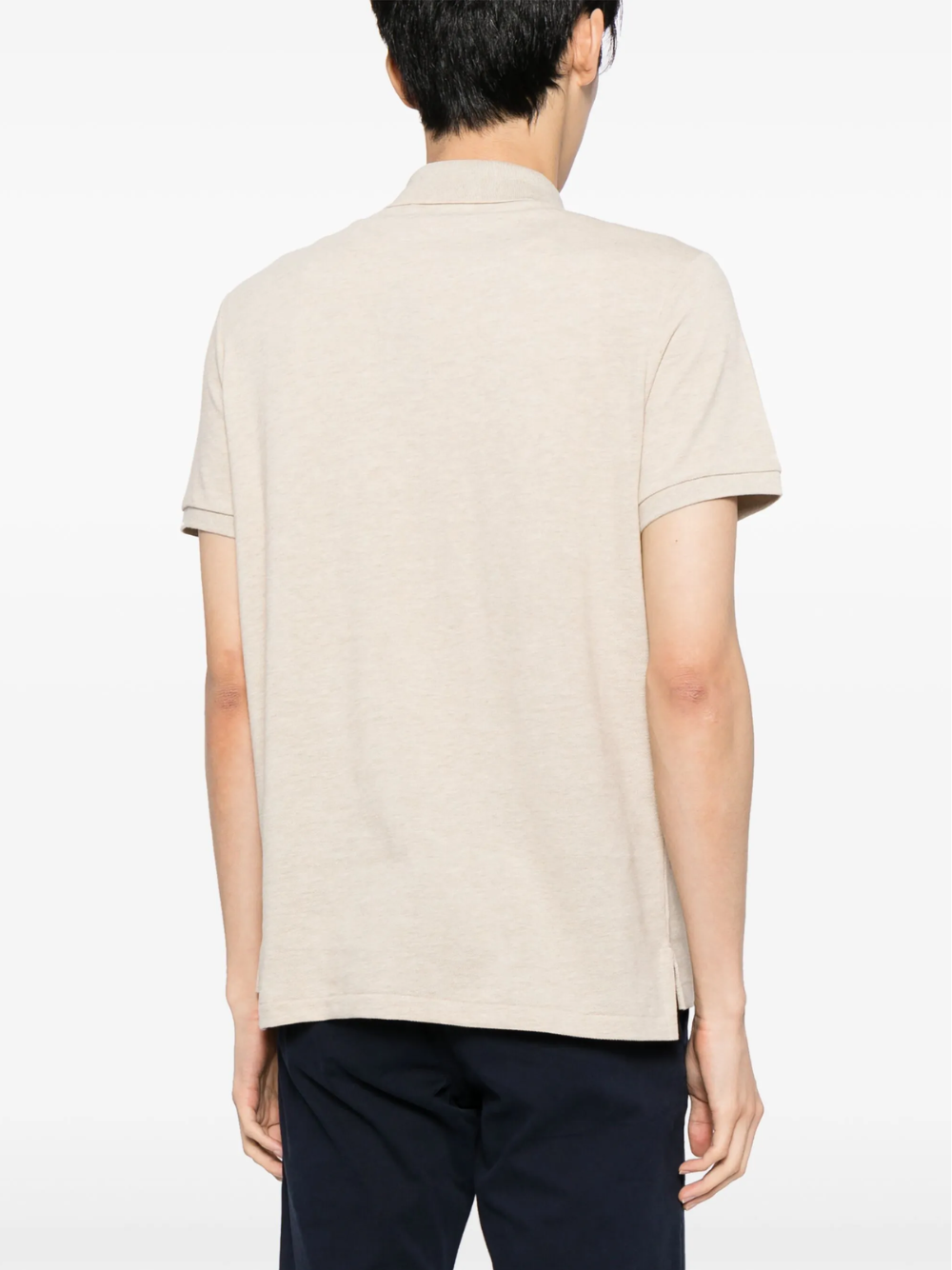 RALPH LAUREN The Iconic Mesh Polo Shirt Expedition Dune Heather