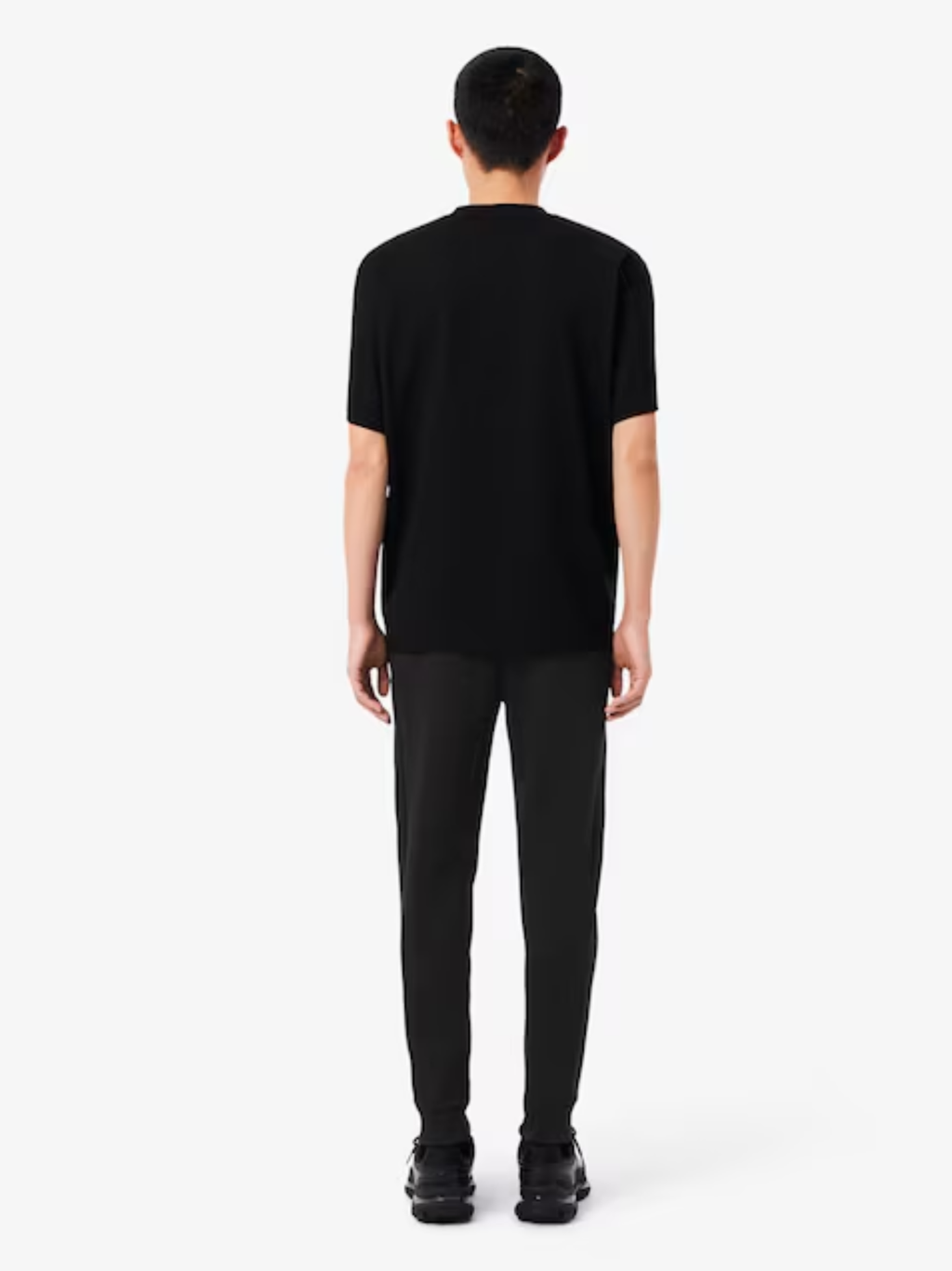 LACOSTE Fitted Jersey Sweatpants Black