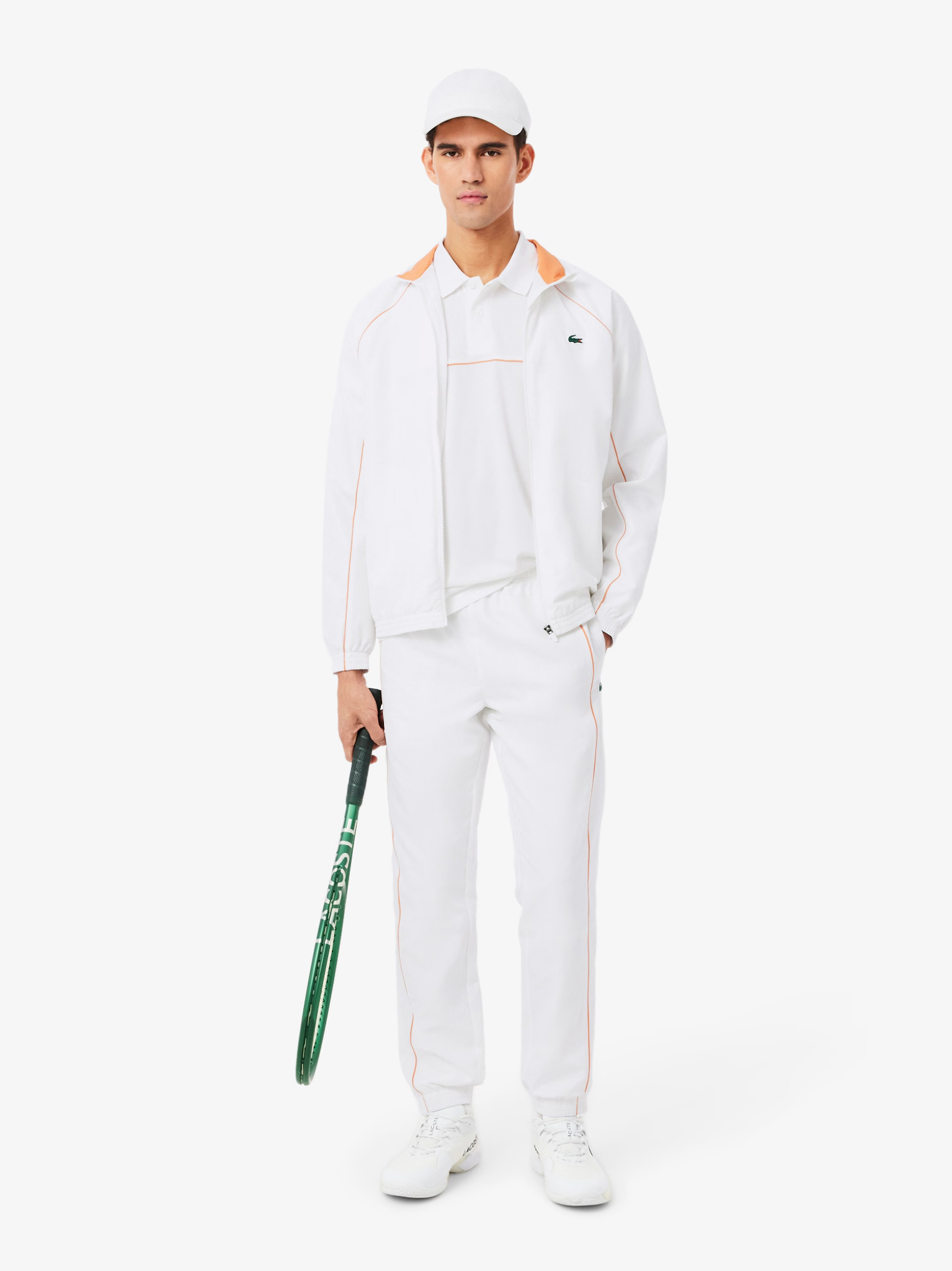 LACOSTE Sport Ultra Dry Trim Accent Polo Shirt White