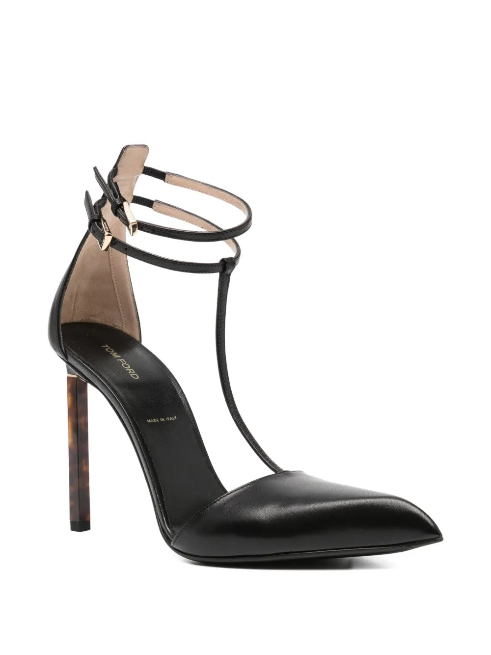 TOM FORD WOMEN T Strap Pumps High Heels Black