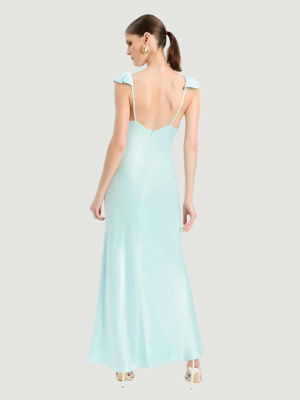 BARDOT WOMEN Ivy Lace Detail Maxi Dress Aqua