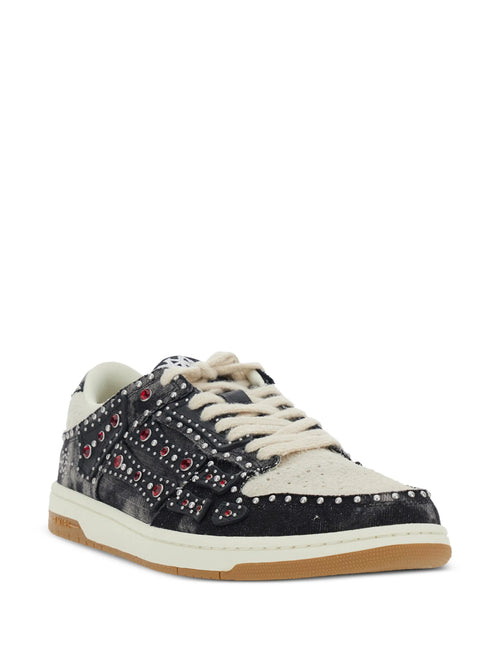AMIRI Stud Skel Top Low Sneakers Black