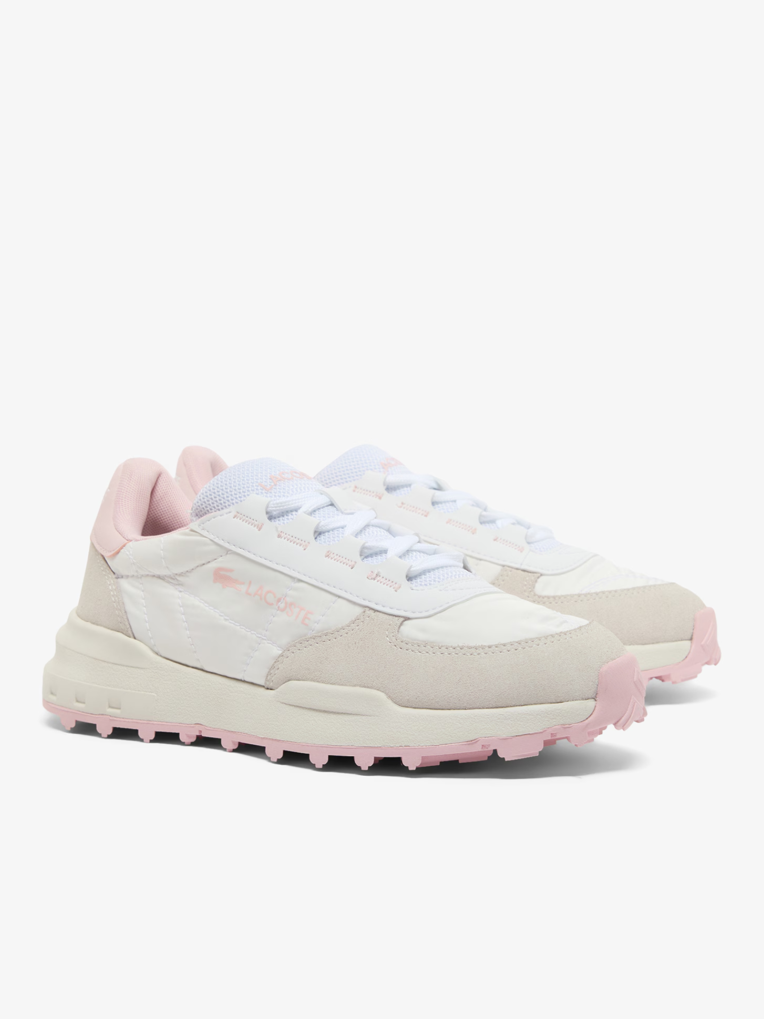 LACOSTE WOMEN Elite Active Evo Sneakers White/Light Pink