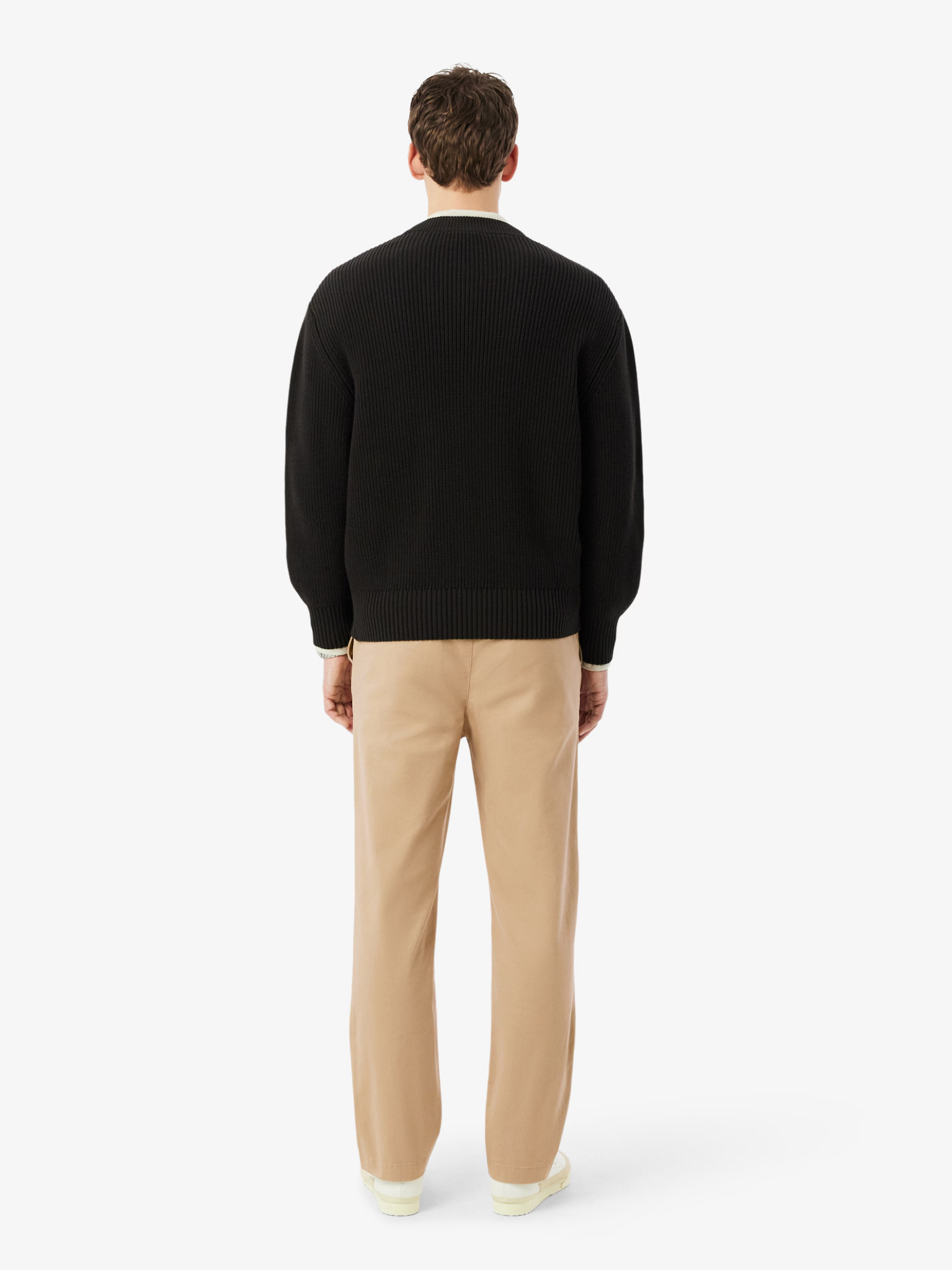 LACOSTE Regular Fit Cotton Twill Chino Pants Beige