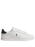 RALPH LAUREN Heritage Court II Leather Sneakers White/New Forest