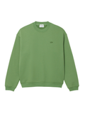 LACOSTE Loose Fit Heavy Fleece Sweatshirt Lime Green