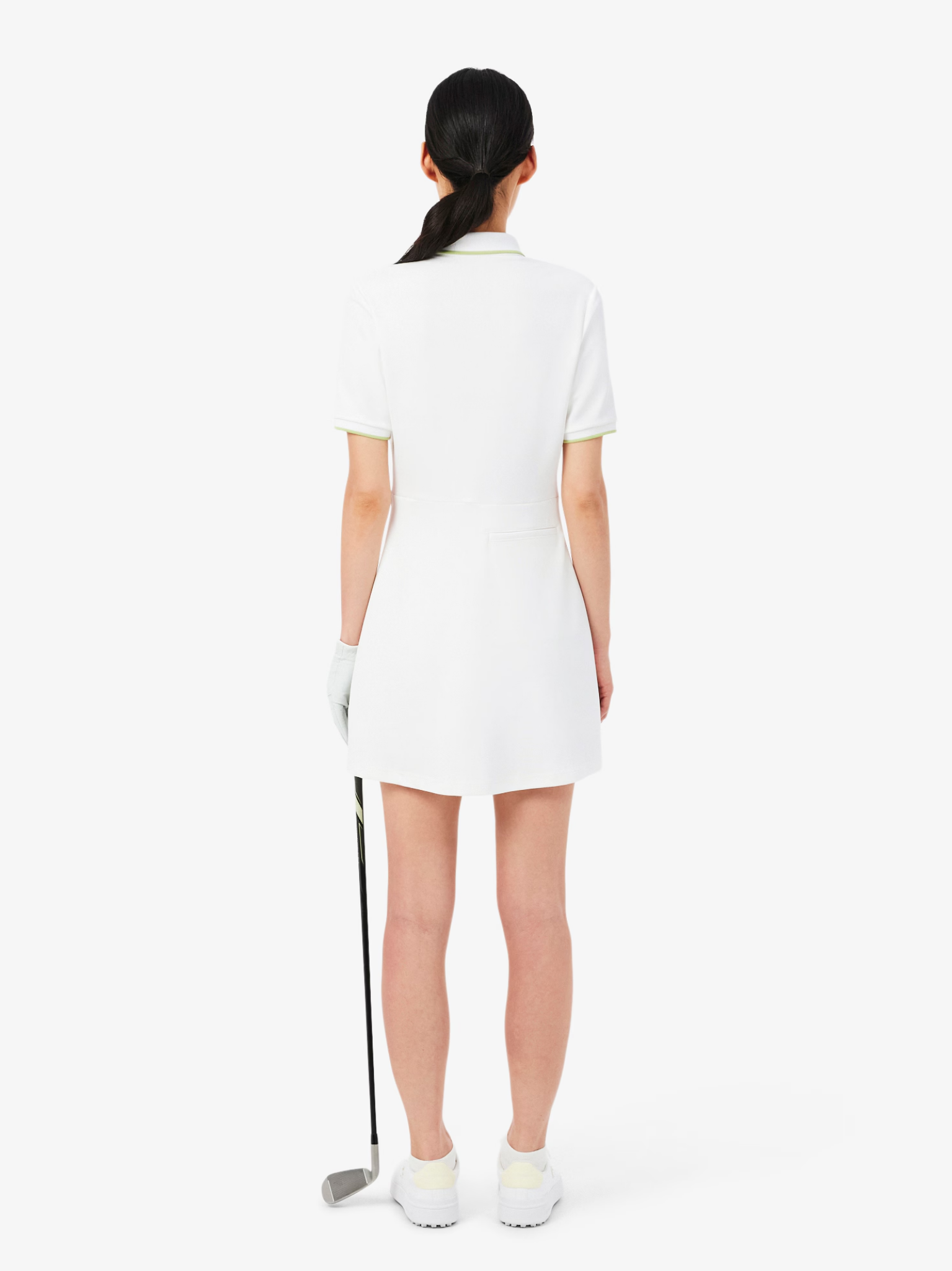 LACOSTE WOMEN Ultra Dry Trim Accent Golf Dress White