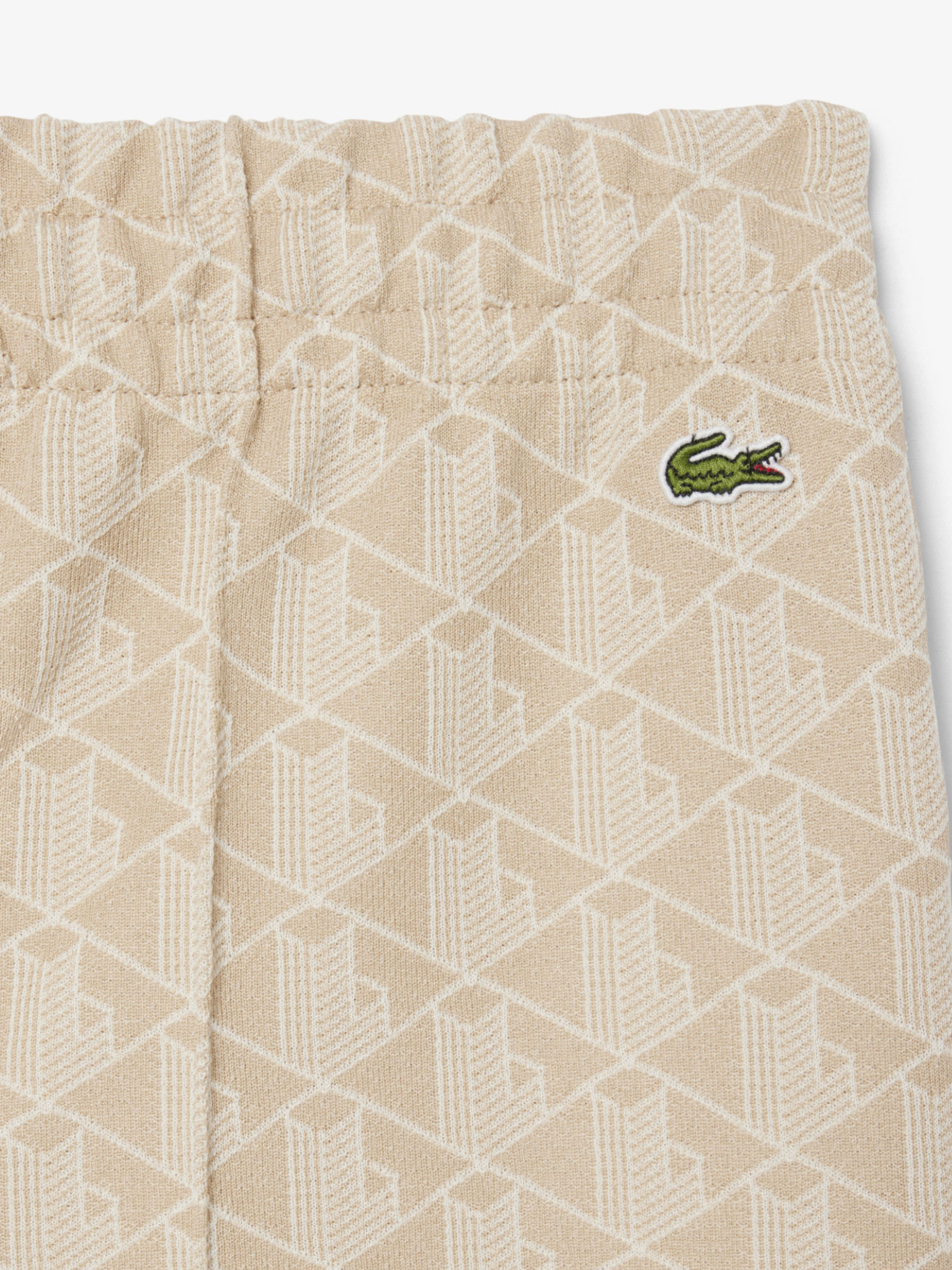 LACOSTE WOMEN Flared Monogram Sweatpants Beige