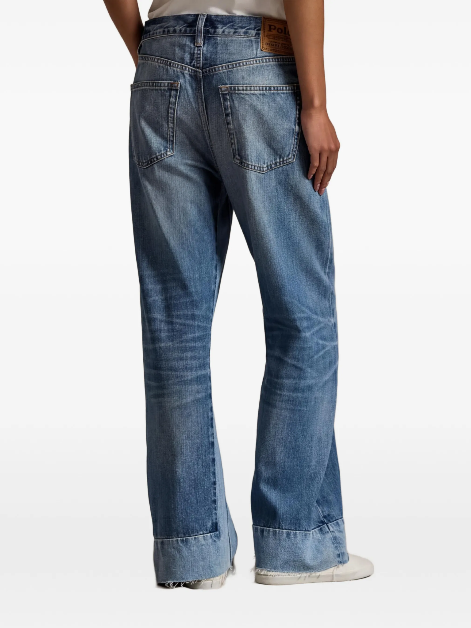 RALPH LAUREN WOMEN Wide-Leg Crop Jeans Pinero Wash