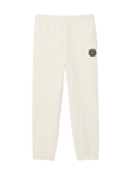 LACOSTE Fleece Badge Sweatpants White