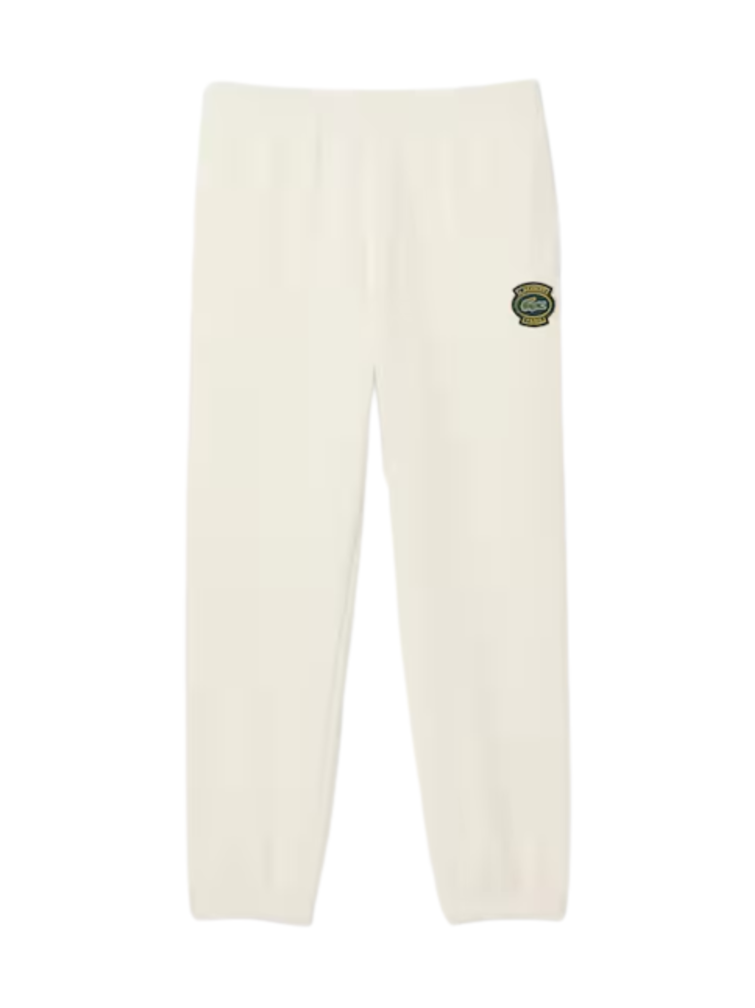 LACOSTE Fleece Badge Sweatpants White