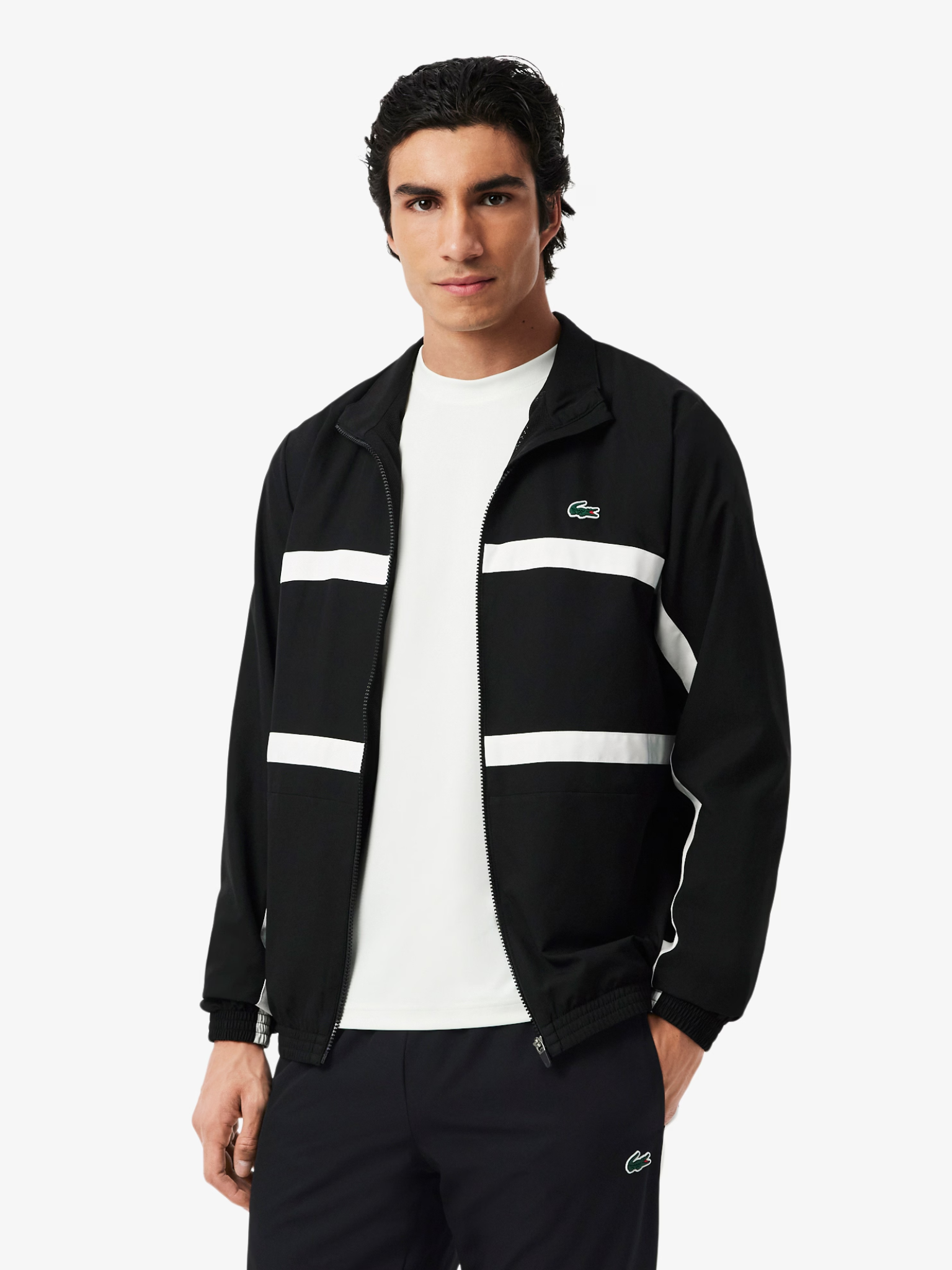 LACOSTE Sport Printed Tracksuit Black