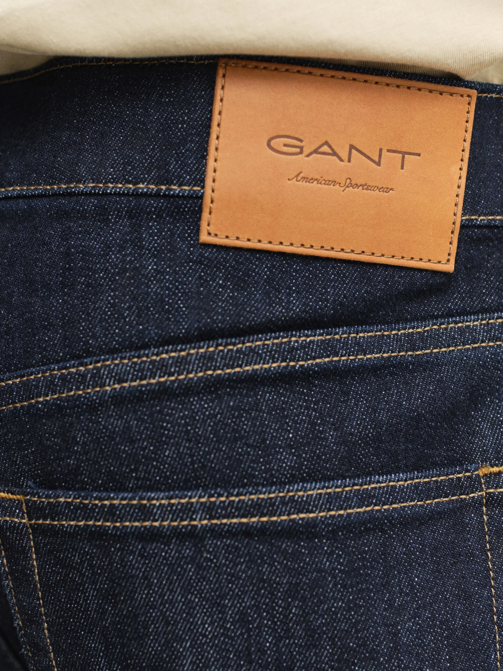 GANT Regular Fit Clean Wash Jeans Dark Blue