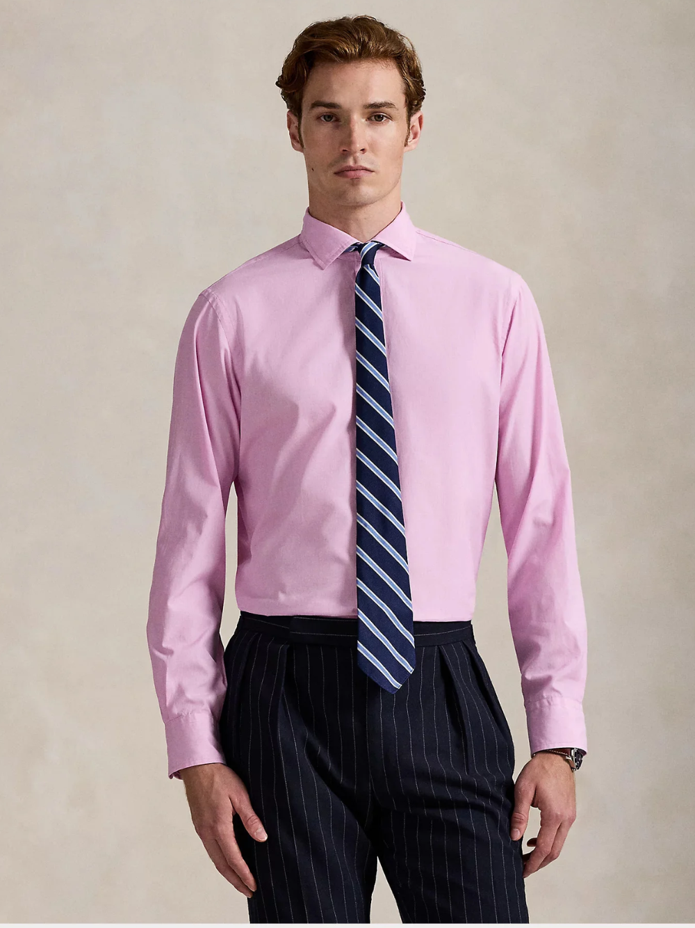 RALPH LAUREN Classic Fit End-On-End Shirt Pink