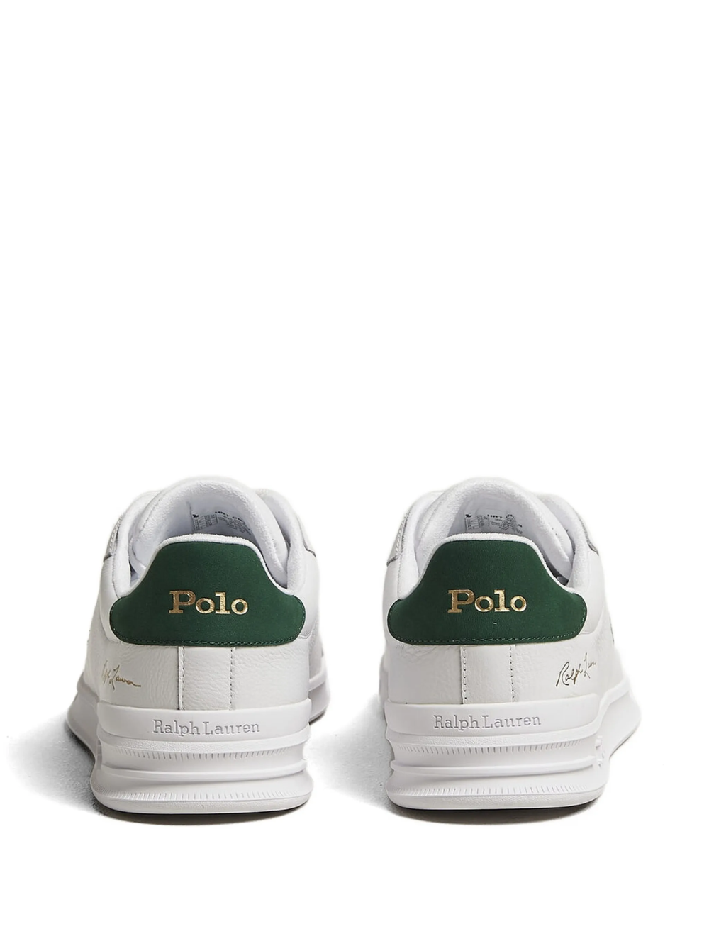 RALPH LAUREN Heritage Court II Leather Sneakers White/New Forest