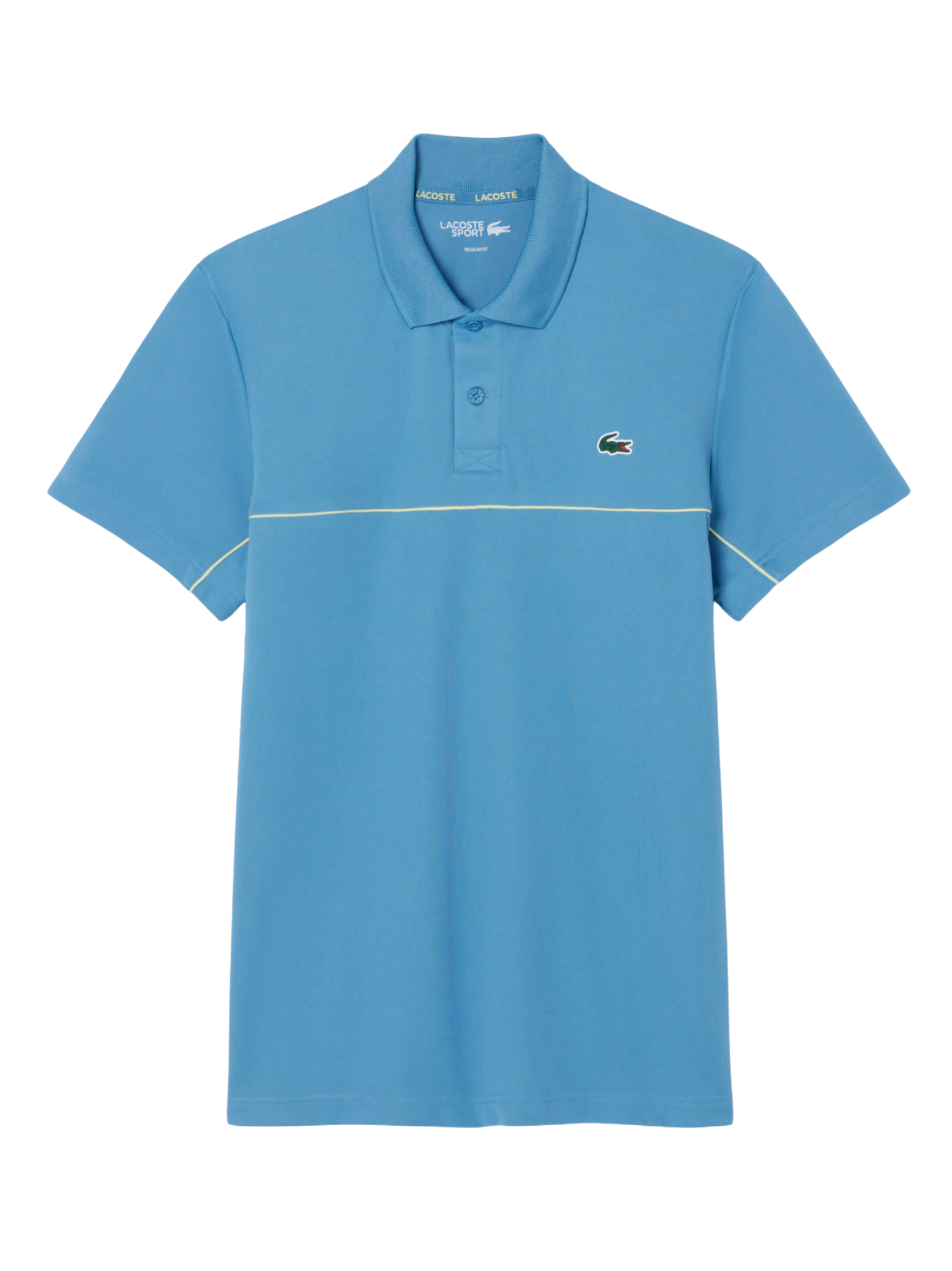 LACOSTE Sport Ultra Dry Trim Accent Polo Shirt Sky Blue