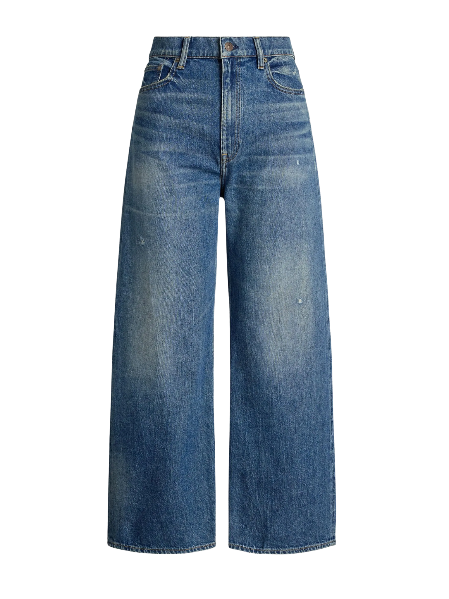 RALPH LAUREN WOMEN High-Rise Wide-leg Crop Jeans Maceen Wash