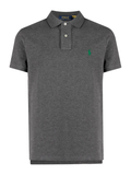 RALPH LAUREN Slim Fit Mesh Polo Shirt Barclay Heather