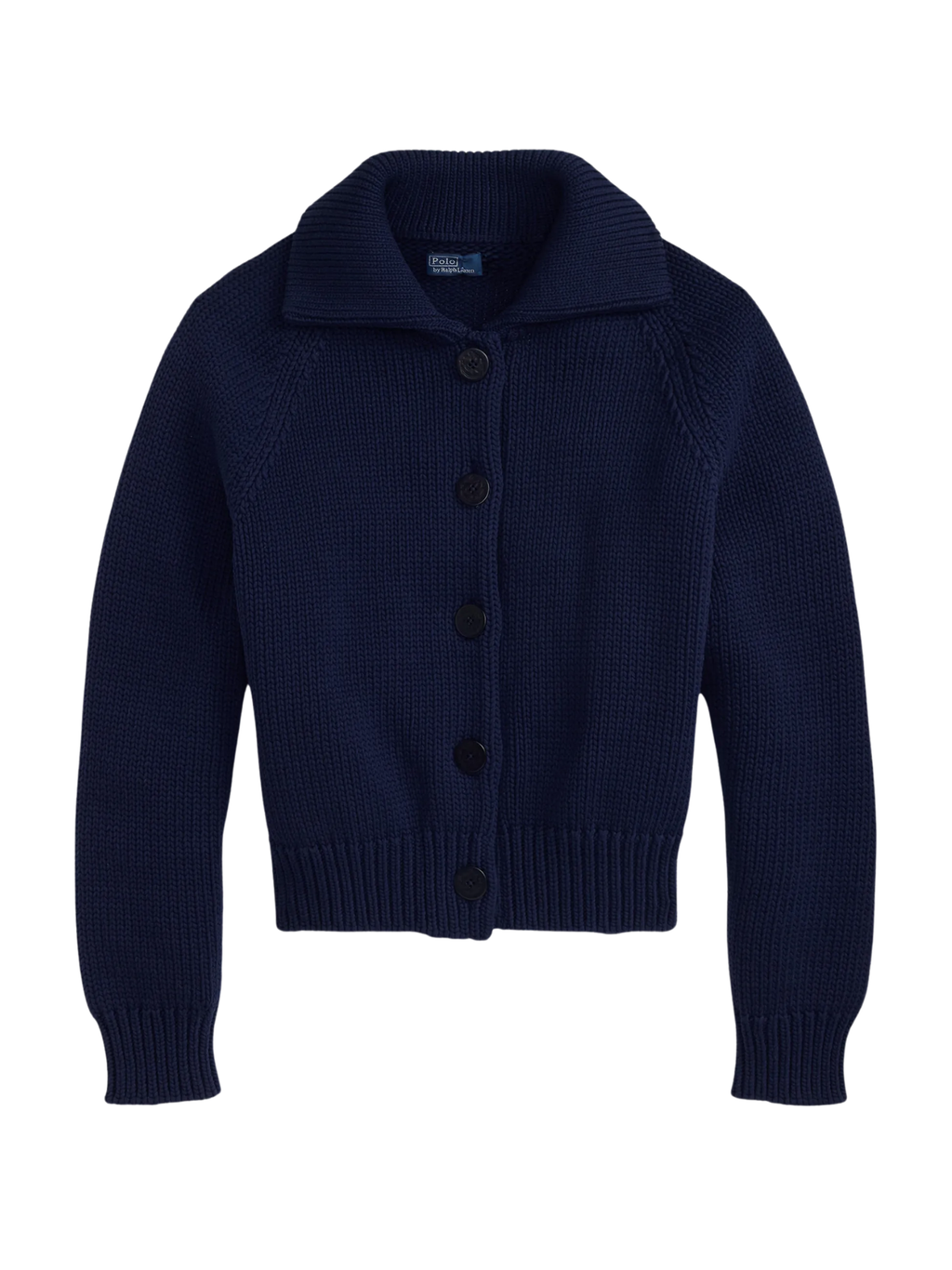 RALPH LAUREN WOMEN Cotton-blend Buttoned Cardigan Cruise Navy