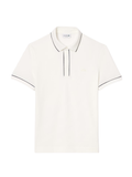 LACOSTE Regular Fit Paris Stretch Piqué Polo Shirt White