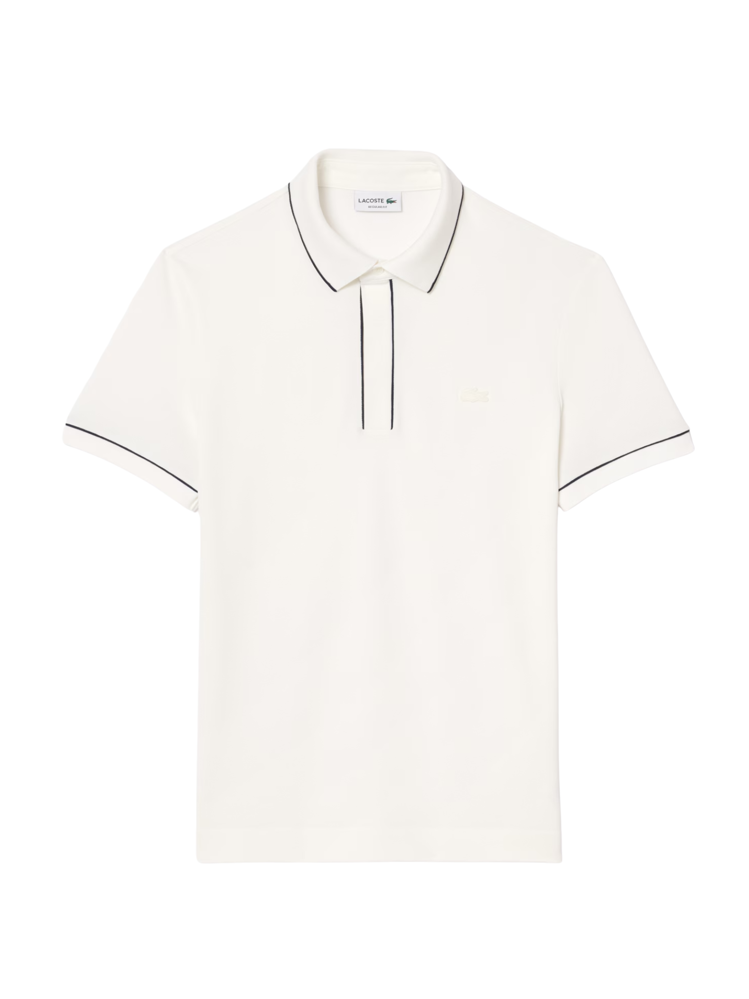 LACOSTE Regular Fit Paris Stretch Piqué Polo Shirt White