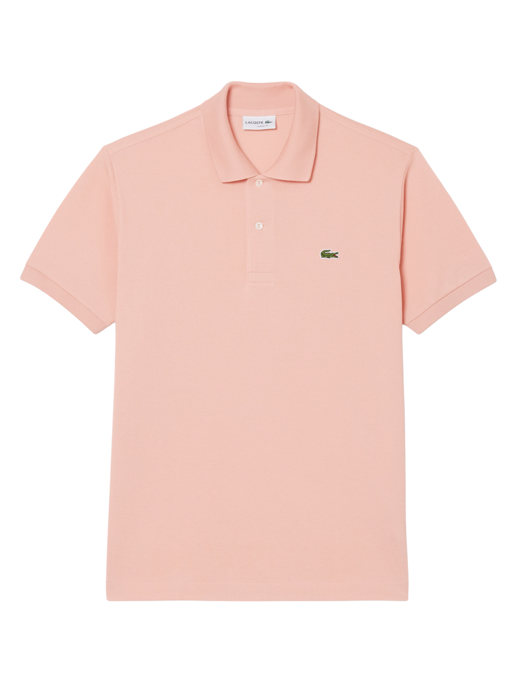 LACOSTE Classic Fit L.12.12 Original Polo Shirt Coral Pink