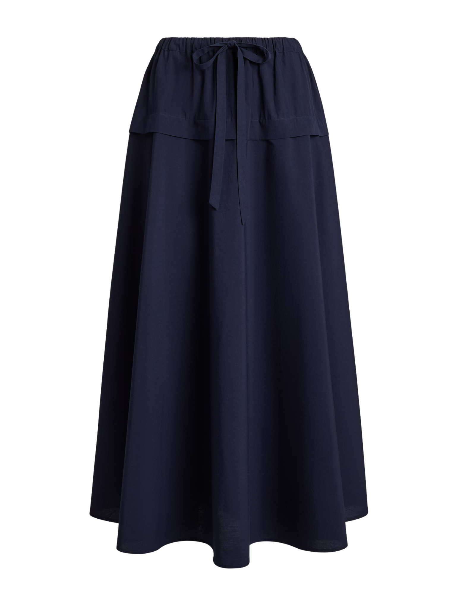 RALPH LAUREN WOMEN Cotton Canvas A-Line Skirt Hunter Navy