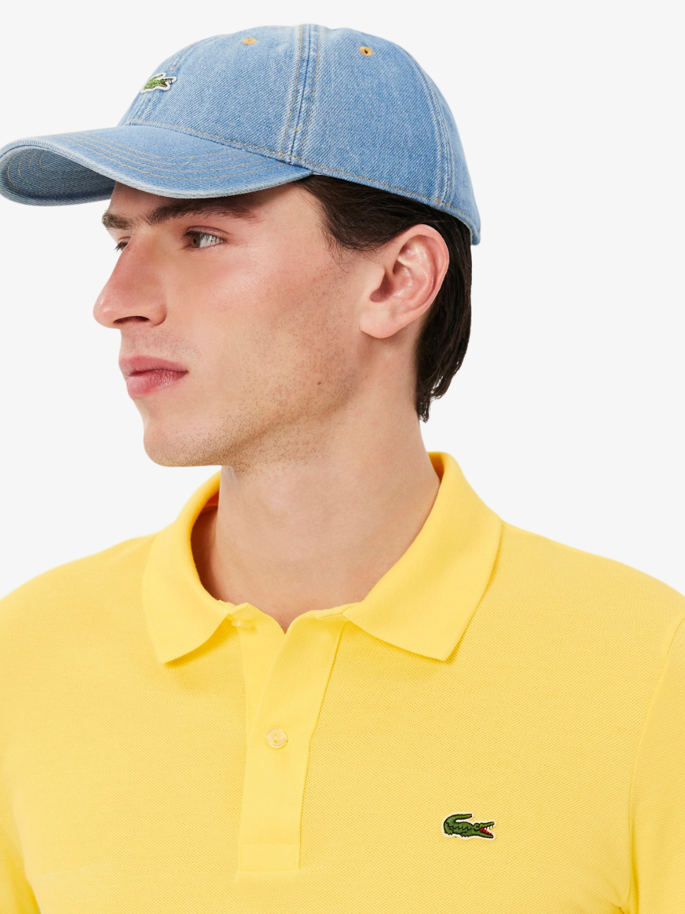 LACOSTE Slim Fit L.12.12 Piqué Polo Shirt Pastel Yellow