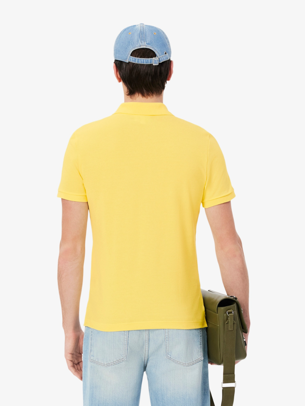 LACOSTE Slim Fit L.12.12 Piqué Polo Shirt Pastel Yellow