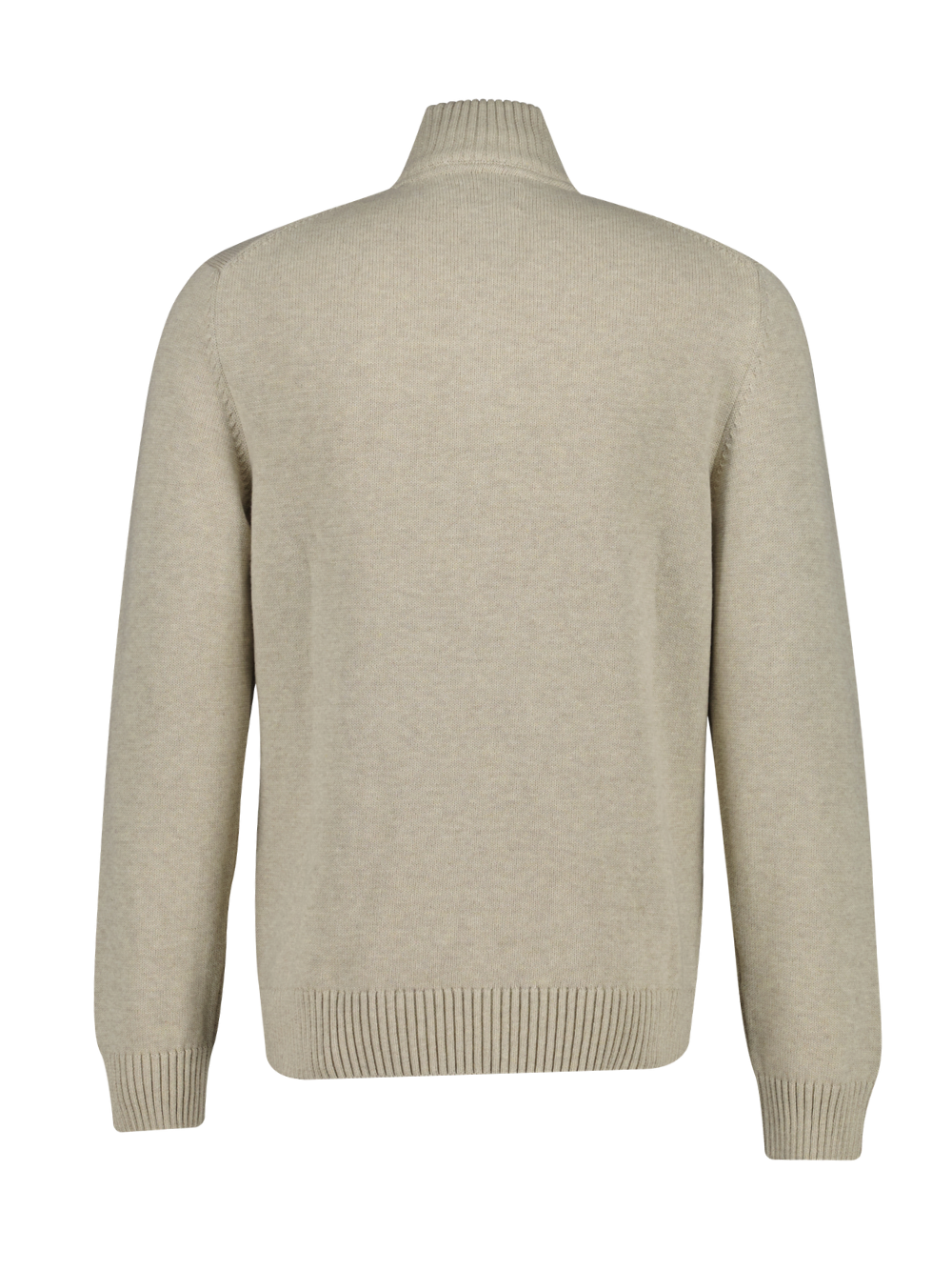GANT Casual Cotton Half-Zip Sweater Oat Melange