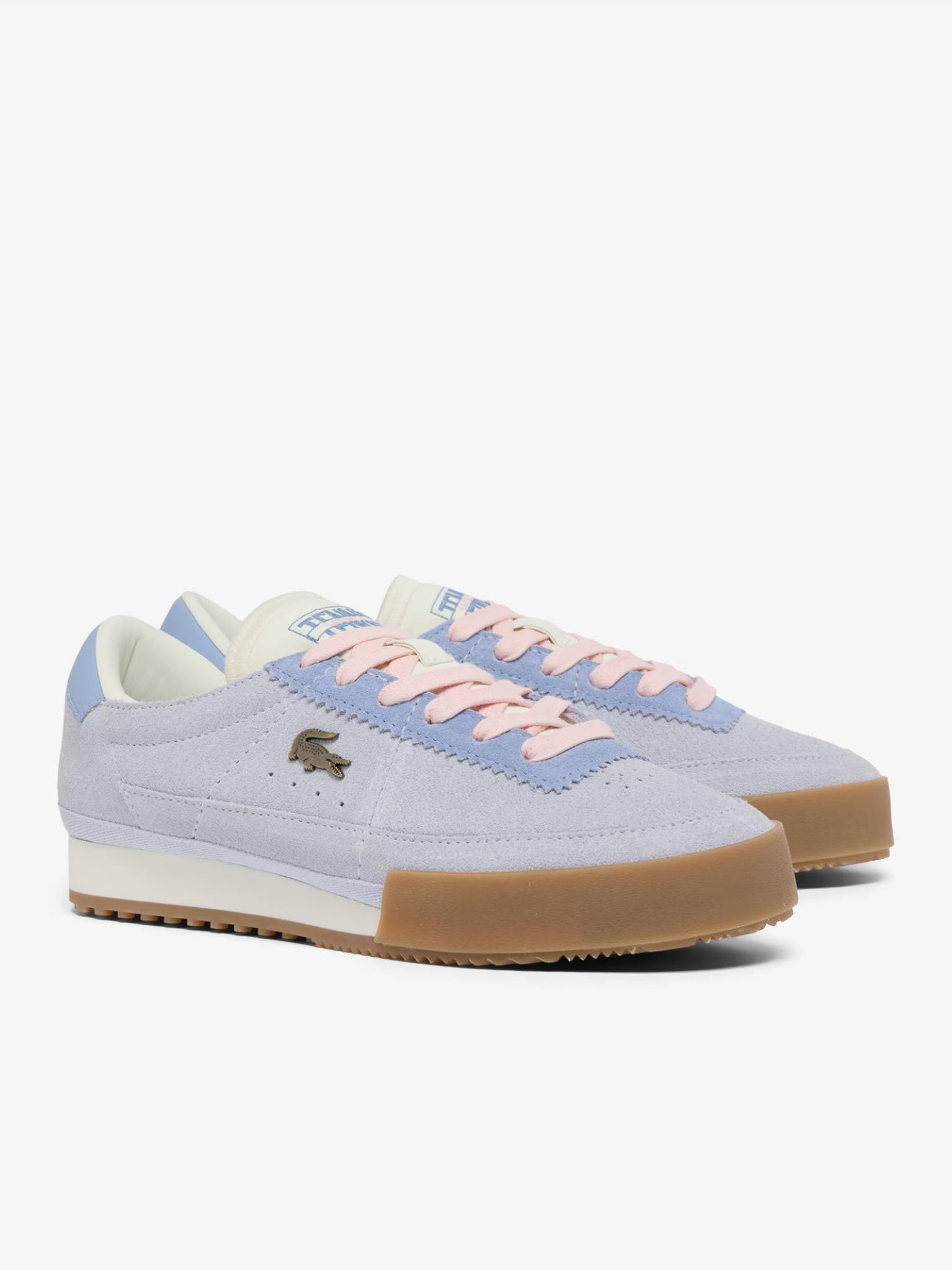 LACOSTE WOMEN Aura Suede Sneakers Light Blue