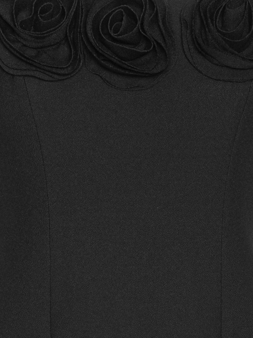 ROTATE BIRGER CHRISTENSEN WOMEN Crepe Midi Flower Dress Black