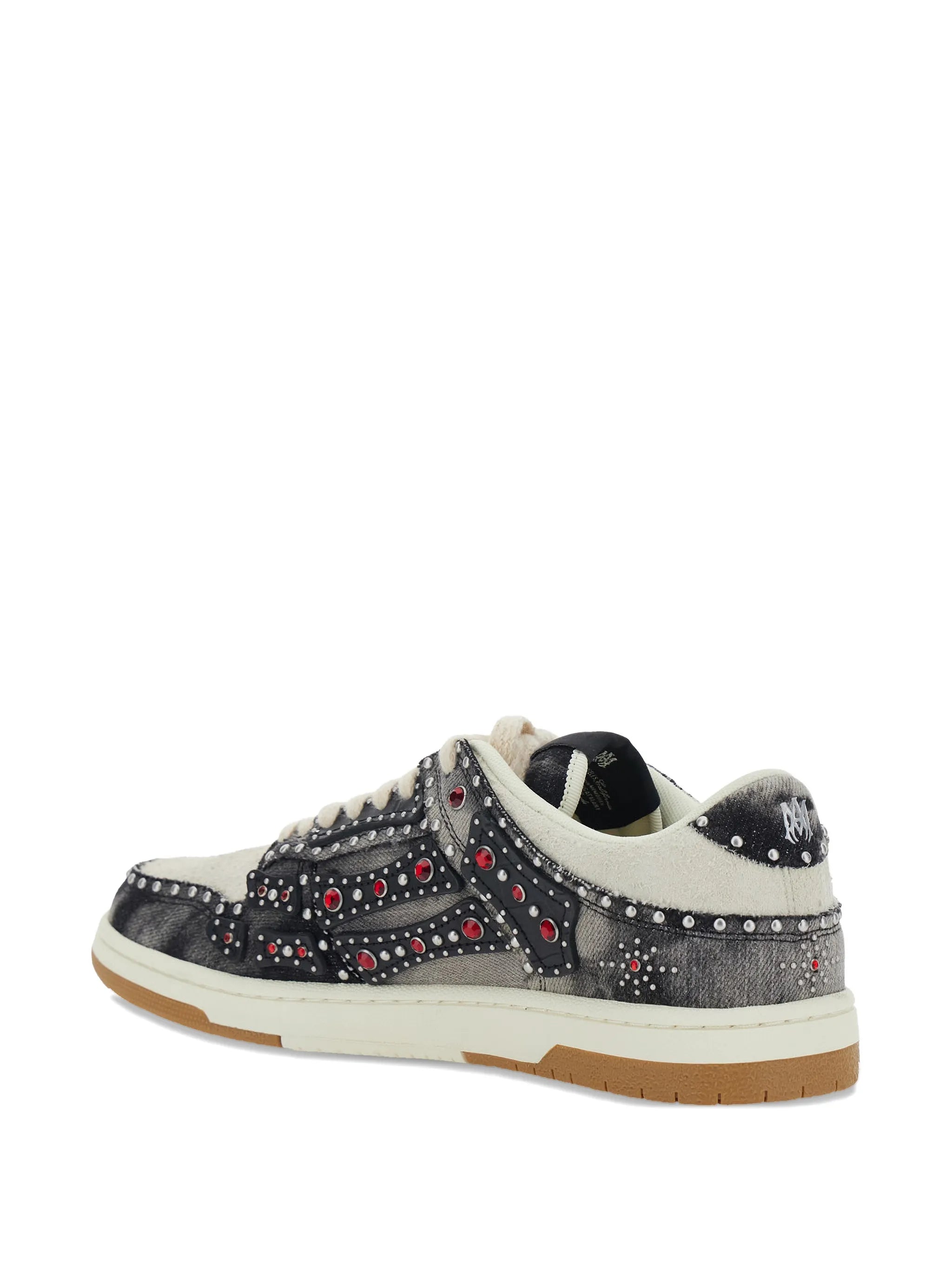 AMIRI Stud Skel Top Low Sneakers Black