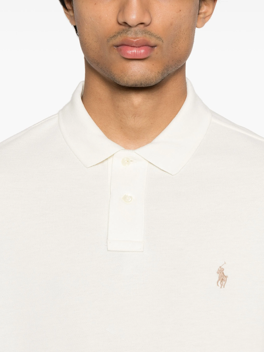 RALPH LAUREN The Iconic Mesh Polo Shirt Natural