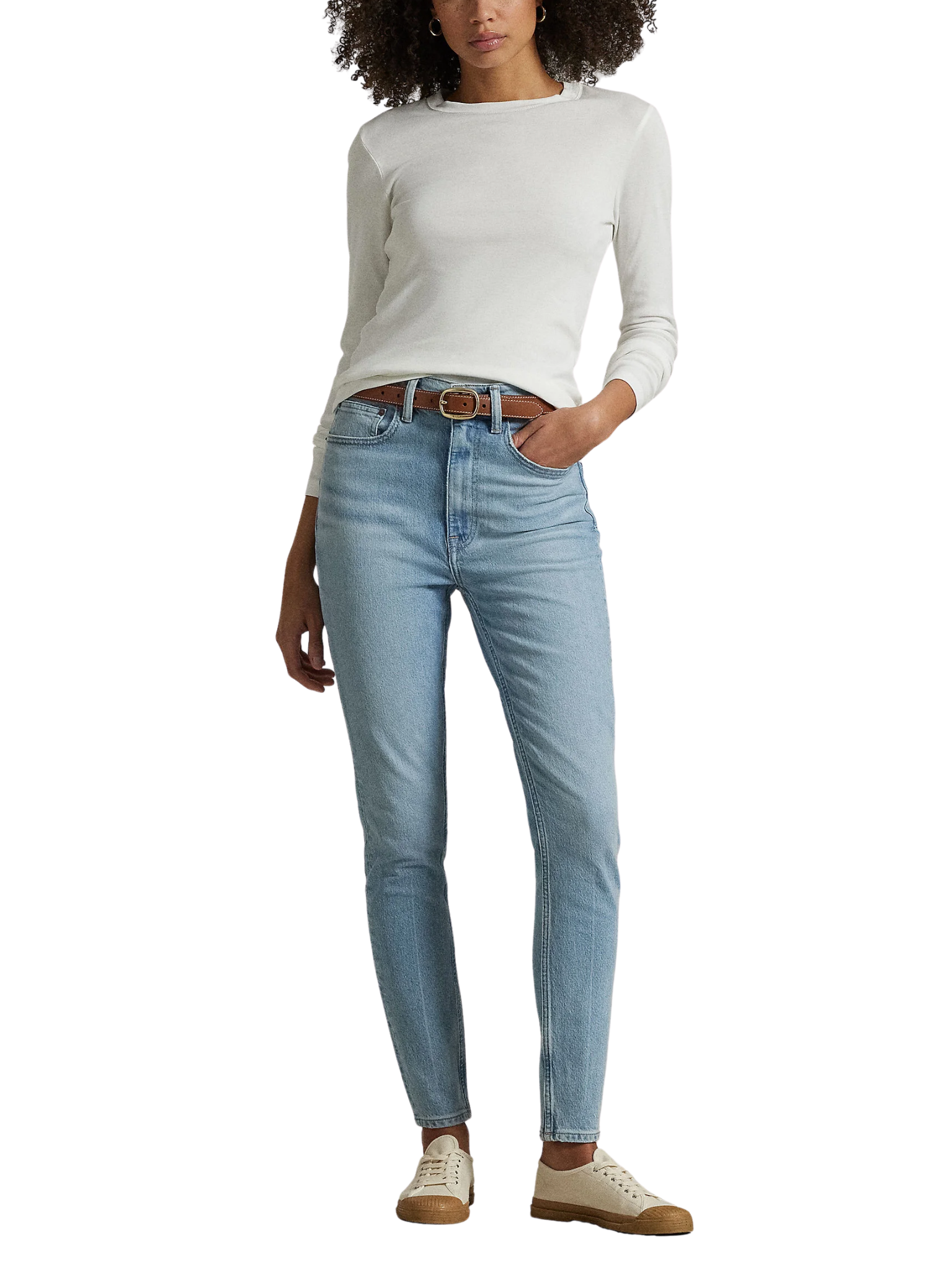 RALPH LAUREN WOMEN High Rise Super-slim Jeans Dulah Wash