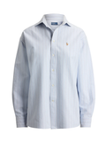 RALPH LAUREN WOMEN Relaxed Fit Cotton Oxford Shirt Blue/Multicolour