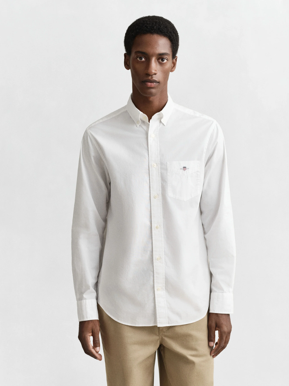 GANT Regular Fit Classic Poplin Shirt White