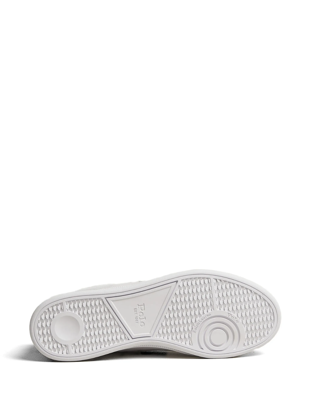 RALPH LAUREN Heritage Court II Leather Sneakers White/New Forest