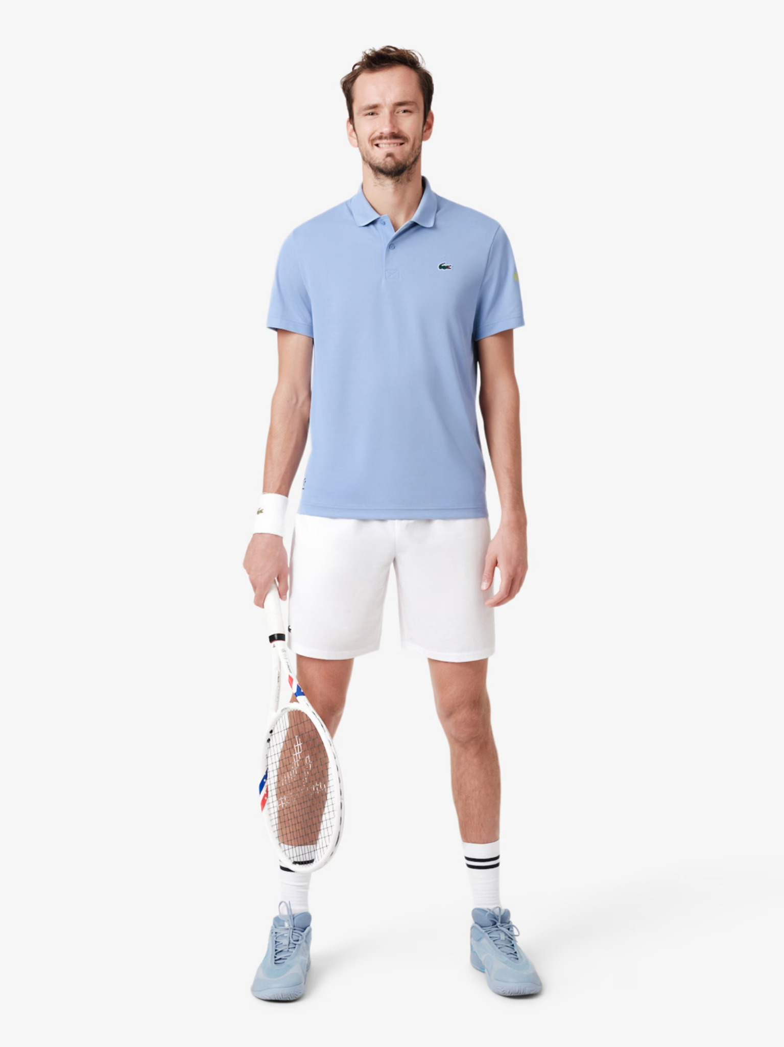LACOSTE x Daniil Medvedev Polo Shirt Light Blue