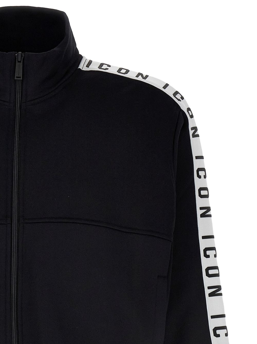 DSQUARED2 Icon Dean Sport Zipped Jacket Black/White