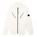 Cp Company Rip-Stop Zip Lens Shirt in White