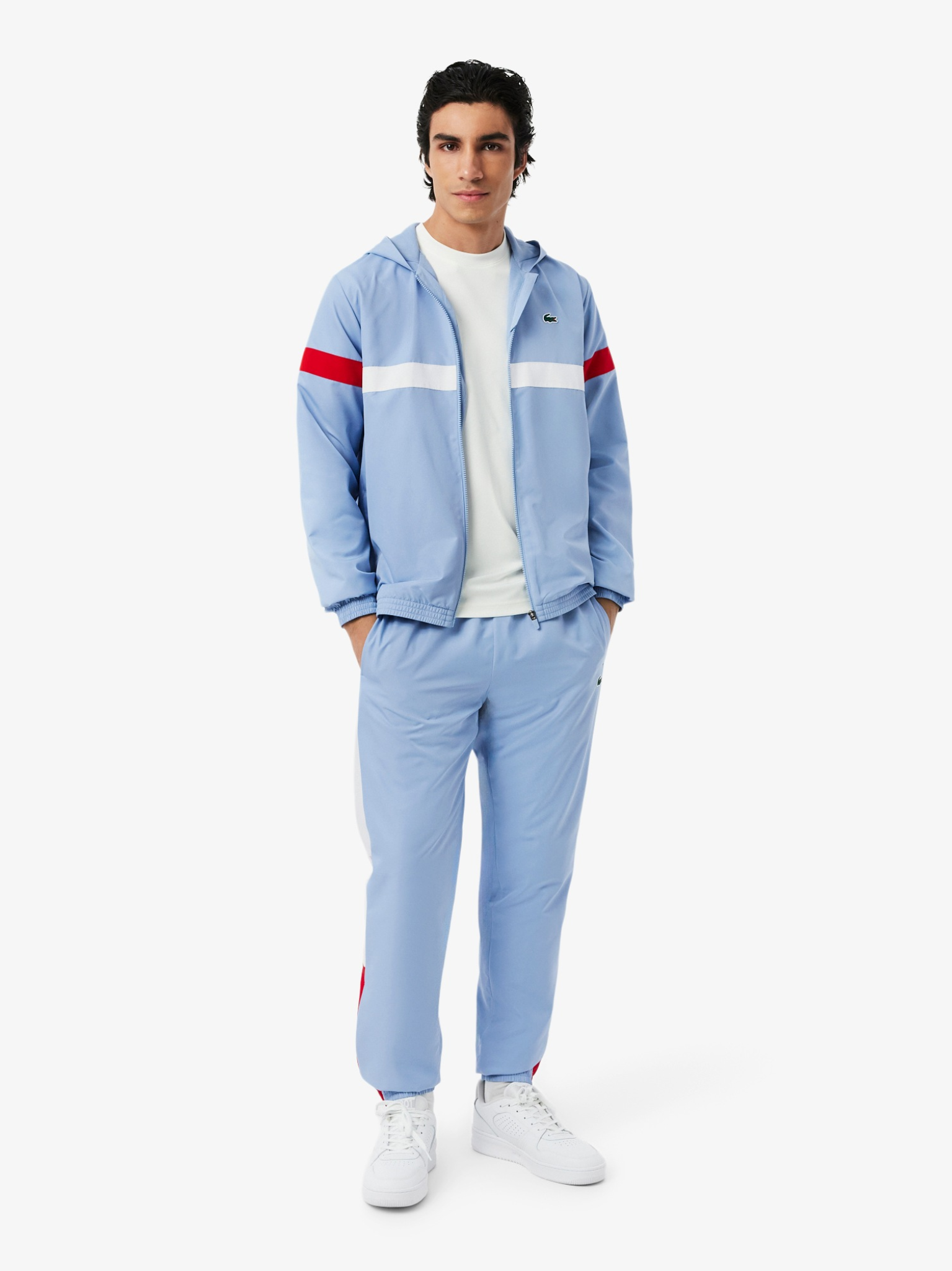 LACOSTE Sport Colour-Block Tracksuit Light Blue