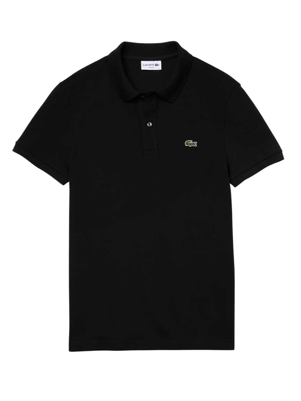LACOSTE Slim Fit L.12.12 Piqué Polo Shirt Black