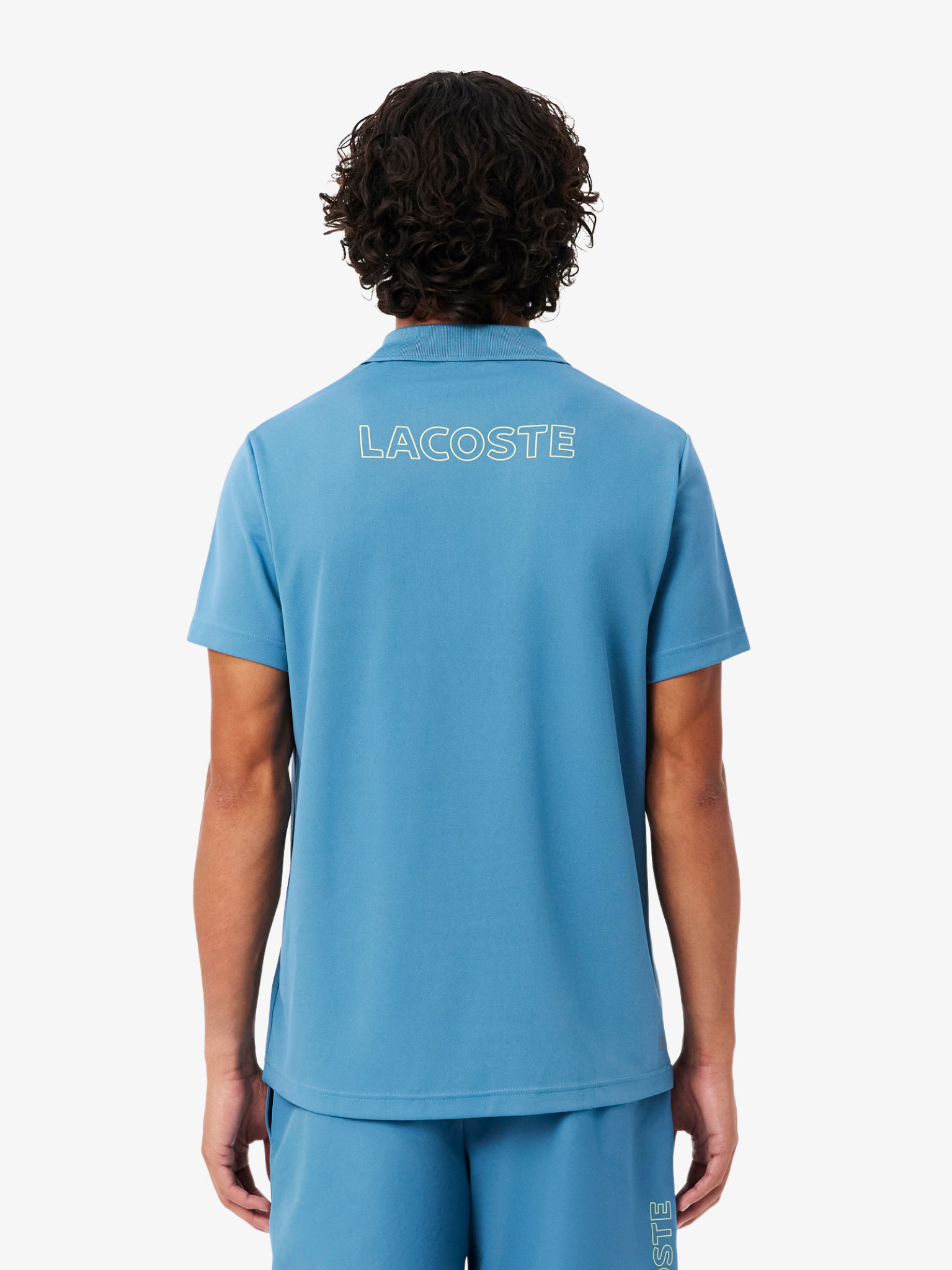 LACOSTE Sport Ultra Dry Trim Accent Polo Shirt Sky Blue