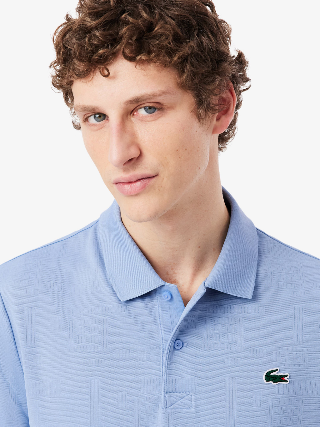 LACOSTE x Daniil Medvedev Polo Shirt Light Blue