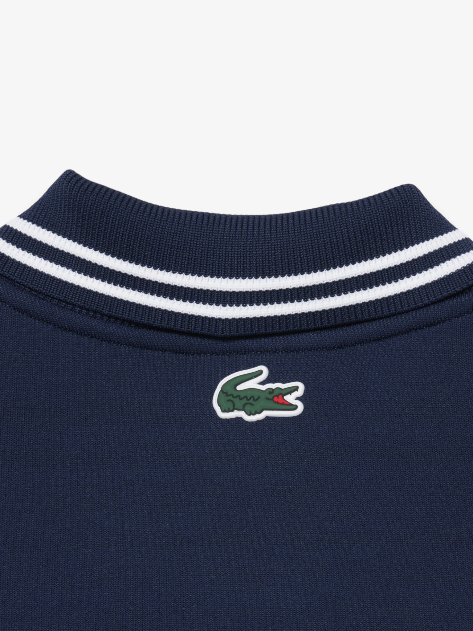 LACOSTE Tennis Heritage Polo Collar Zipped Sweatshirt Midnight Blue