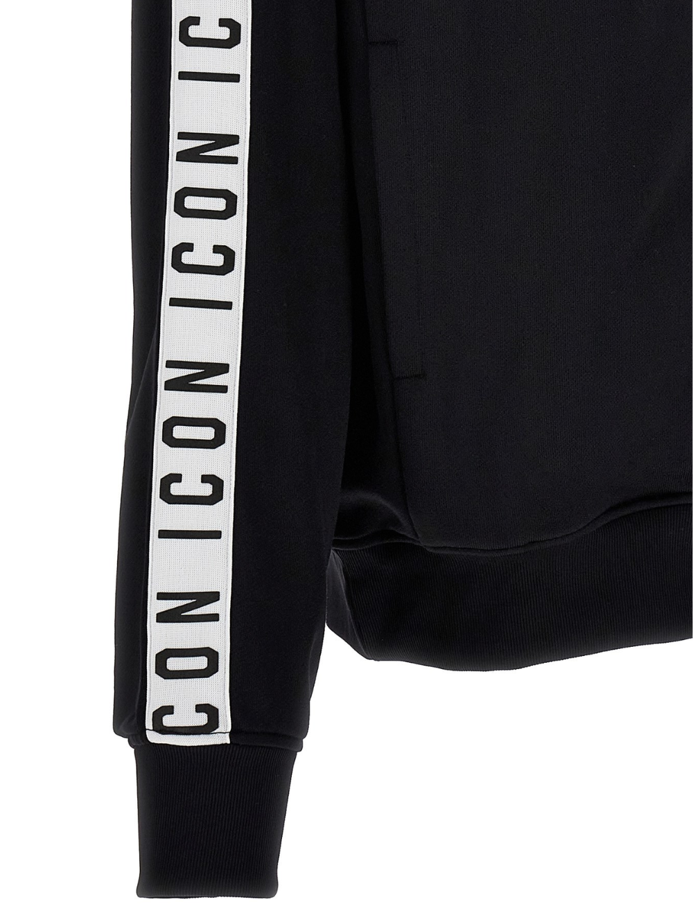 DSQUARED2 Icon Dean Sport Zipped Jacket Black/White